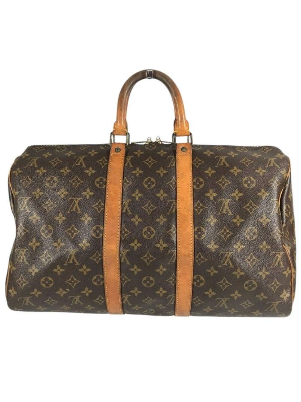 Louis Vuitton Boston Bag Keepall 45 Monogram Canvas Brown